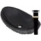 Novatto Absolute Natural Granite Slipper Vessel Sink and Matte Black Umbrella Drain NOSV-ASMB - alternate 1